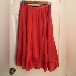 BANANA REPBULIC SIZE 2 coral/orange/pink flowy skirt.